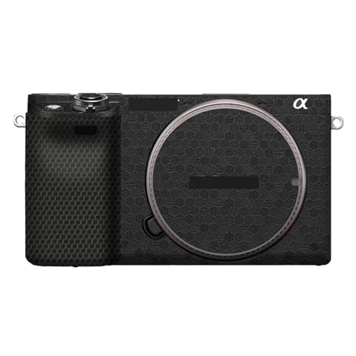 Camera Cover Skin Sticker for Sony A6400 A6300 Camera Protector Film Skin Anti-Scratch Protective Decoration and Wear Resistance(Honeycomb Black) - color: Honeycomb Black
