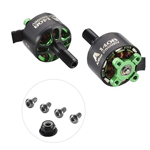 Arthur A1408(M5) Motor 2800KV Brushless Motor for FPV Racing Frame (2800kv, 4) - size: 2800kv