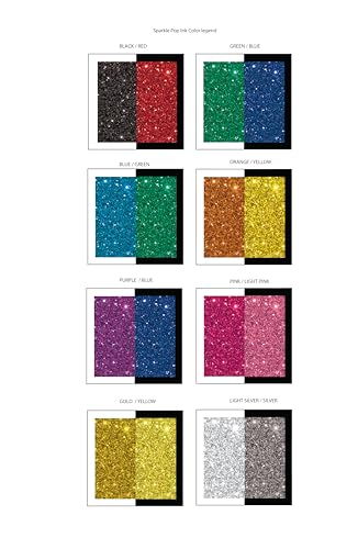 Pentel Arts Sparkle Pop Gel Pen Refill, (1.0mm), Bold Line, Silver-Light Silver Ink, Pack of 12 Refills (KF10-DZ) - color: Silver