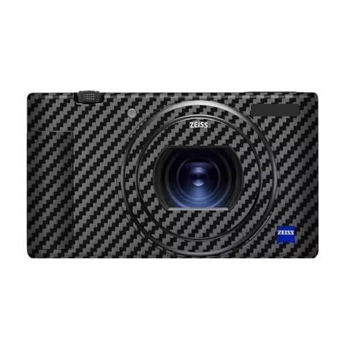 Decal Skin for Sony ZV-1 Vinyl Wrap Anti-Scratch Film Mirrorless Camera Body Protective Sticker Protector Coat ZV1(Carbon Fiber Black) - color: Carbon Fiber Black
