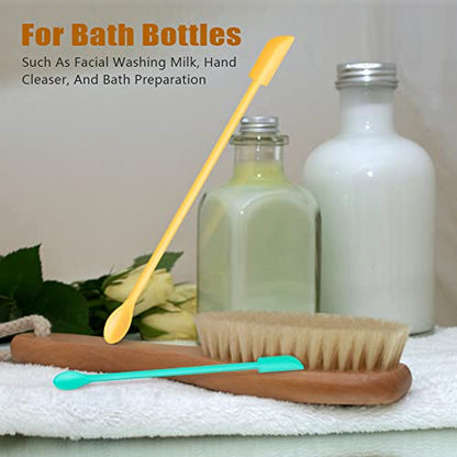 Silicone Spatula Set 6Pcs, Mini Jar Scraper for Makeup & Food - color: Color #4