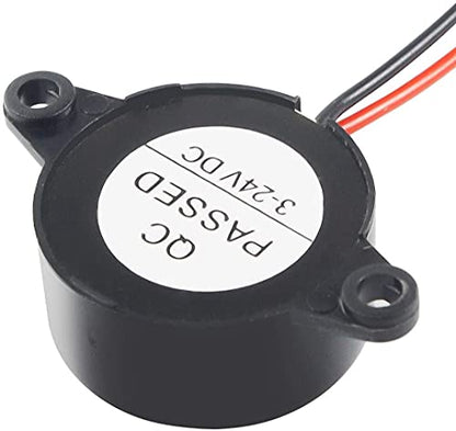 Active Piezo Buzzer 90 db with Industrial Audio Inside 2-Wire Leads Electric Alarmer DC 3-24V 10 Pcs