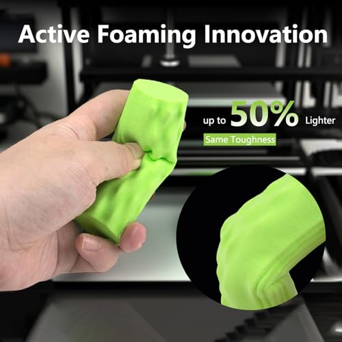 Siraya Tech Flex TPU Air - Active Foaming 3D Printer Filament, Green, 1kg - color: Tpu Air Green