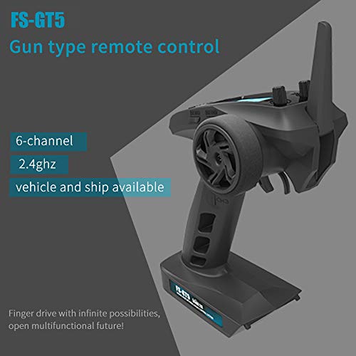 Flysky FS-GT5 6CH AFHDS RC Transmitter w/ FS-BS6 Receiver for RC Car Boat