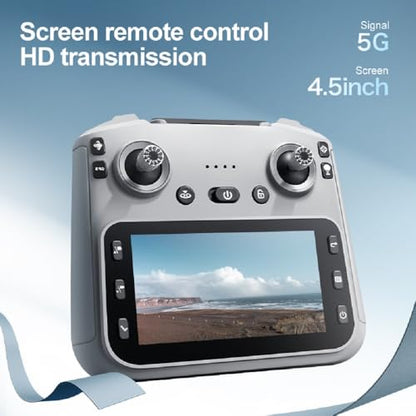 K19 GPS Drone 4.5-inch Screen Controller with SD card, 2 batteries.
