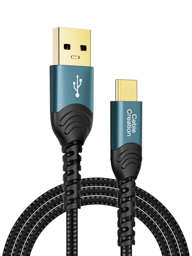 CableCreation USB C Cable 2pcs 3.3FT, USBA to USBC Fast Charging Data Cord - color: Blue, size: 3.3 Feet