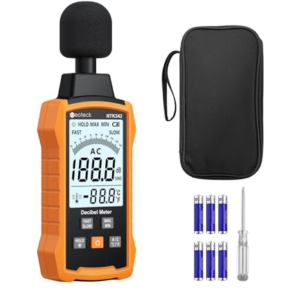 Neoteck 30-130dB Decibel Meter with A/C Weighted Digital Sound Level Meter