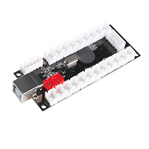 BEYEE Zero Delay Arcade USB Encoder PC to Joystick For MAME & Raspberry Pi Retropie Projects (5Pin+2.8mm) - size: 5Pin+2.8mm