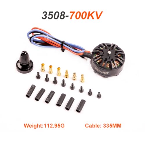 JeeFly 3508-700KV Brushless Motor for Drones CW CCW High Torque 700KV Outrunner Drone Motor Lightweight for FPV Fixed-Wing Helicopters Multirotor Quadcopter RC Models (4pcs) - size: 4pcs