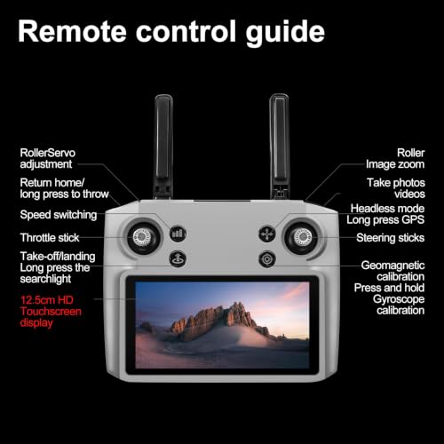 Airdrop Drone with Camera, Drones GPS Auto Return Foldable for Adults