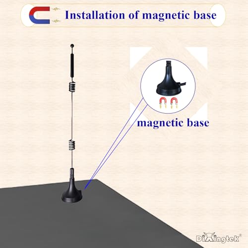 2-Pack Dual Band WiFi 2.4GHz 5GHz 5.8GHz Magnetic SMA Antenna