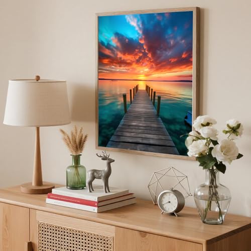 Beach Paint by Number Adult Paint by Numbers Kits for Adults 20x16in - color: Beach, size: 16x20inch