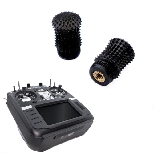 SoloGood RC Transmitter Stick Ends FPV Controller Replacement Joystick M4 for RadioMaster TX16S Boxer Remote Controller(V2 Black) - color: V2 Black