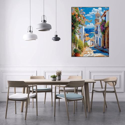 WUSARPLY Seaside Scenery Diamond Painting Kits for Beginner Adults - color: YH007