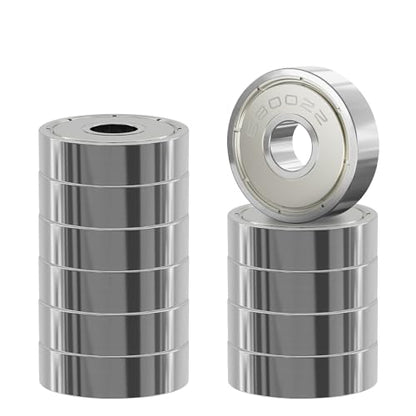 10 Pcs 6800ZZ Ball Bearings, Carbon Steel, 10x19x5mm - size: 6800ZZ 10Pcs