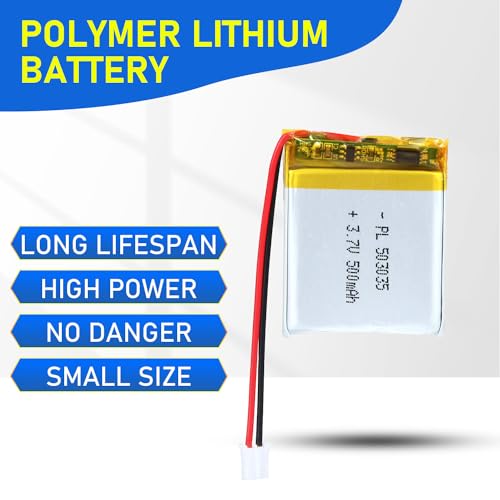 503035 3.7V Lipo Battery 500mAh 503035 Rechargeable Lithium - size: 503035 500mAh