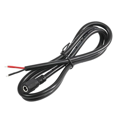 2Pcs 3FT 16AWG DC5.5mm x 2.5mm Female Power Pigtails Cable - style: DC5525 Female