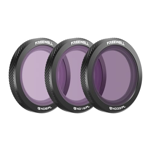 Freewell Bright Day 3-Pack Magnetic ND/PL Filters for DJI Neo - style: Bright Day ND/PL Kit