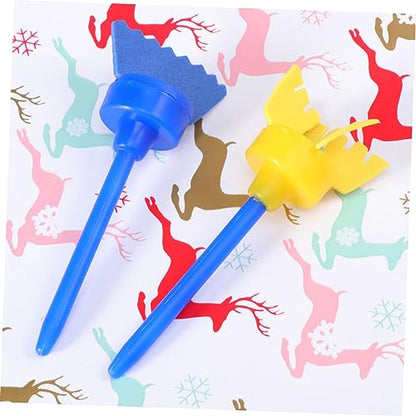 Lurrose 8Pcs Paint Sponges for Kids, Sponge Paint Brushes for Art Crafts