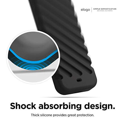 elago R3 Protective Case for Apple TV 4K Siri Remote 1st Generation - color: Black
