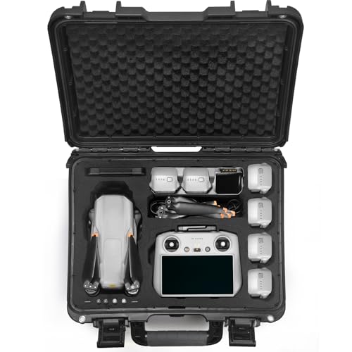 Lekufee Waterproof Hard Case for DJI Air 3S, Air 3 Drone, Fly More Combo