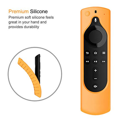 CaseBot Silicone Case for Alexa Voice Remote (2nd & 3rd Generation) - color: Orange