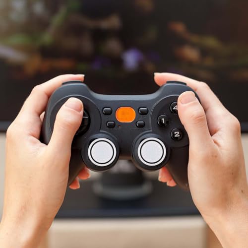 4pcs Thumb Grips Joystick Cap Cover for PS5 PS4 Xbox Series X/S Controller - color: white