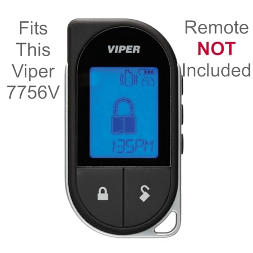 Black Leather Case/Cover for Viper 7756V Remote Control Transmitter (Remote Not Included)