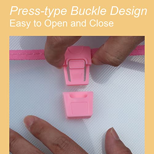 12x16.5 Art Portfolio Case A3 PP Plastic Transparent Pink Pack of 1 - color: Pink