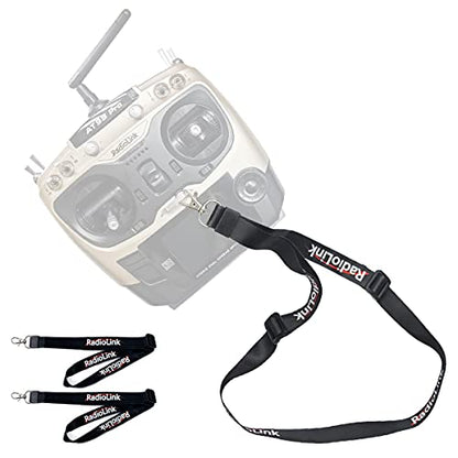Eighteenup Radiolink 2 Pcs Adjustable Strap Lanyard for Universal RC Transmitter Neck Sling Belt Hook Mount Lanyard for DJI FPV Controller Accessories, Black, Small