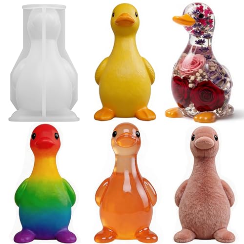 Duck Epoxy Resin Molds, 3D Silicone Duck Molds for Resin Casting - color: Duck Resin Mold