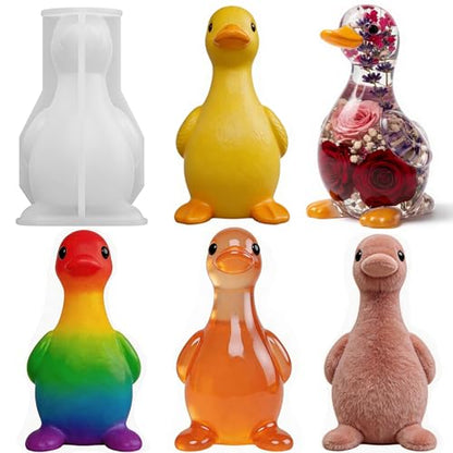 Duck Epoxy Resin Molds, 3D Silicone Duck Molds for Resin Casting - color: Duck Resin Mold