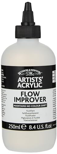 Winsor & Newton Professional Acrylic Medium, Flow Improver, 250ml - color: Flow Improver, style: 250ml (8.5-oz)