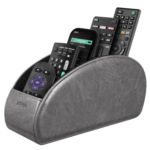 SITHON Remote Control Holder with 5 Compartments - color: Dark Gray, size: Small