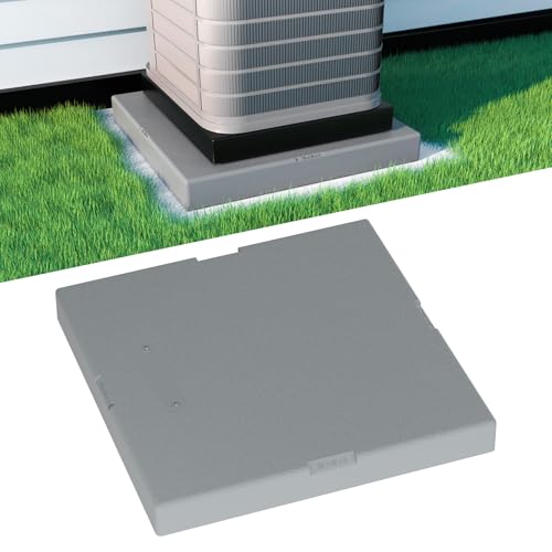 Mini Split Pad for Condenser 32 x 32 x 3 inch, Max Load 880lbs - size: 32" x 32" x 3"