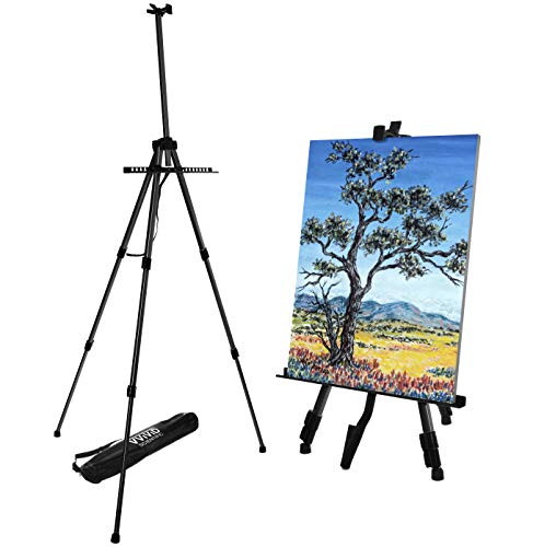 VViViD Aluminum Adjustable Light-Weight Portable Display Easel w/Black Nylon Carrying Case (64") - size: 64"