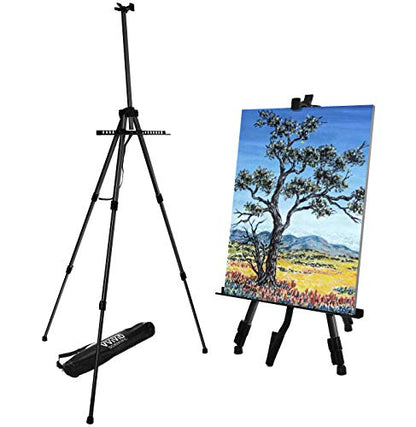 VViViD Aluminum Adjustable Light-Weight Portable Display Easel w/Black Nylon Carrying Case (64") - size: 64"