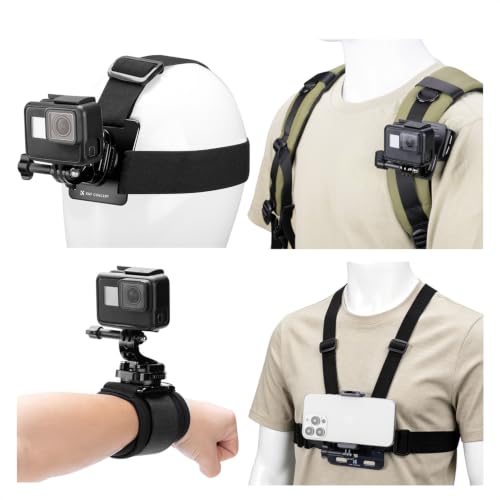 K&F CONCEPT Action Camera Accessories Set for GoPro Hero 13-4 Mission 1 Pro
