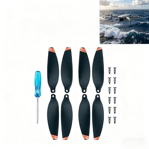 8Pcs Low-Noise Quick-Release Propellers for DJI Mini 2 / Mini 2 SE/Mini 4K Drone, Full Replacement Kit with Screws & Screwdriver, Stable Flight & Easy Installation Spare Parts