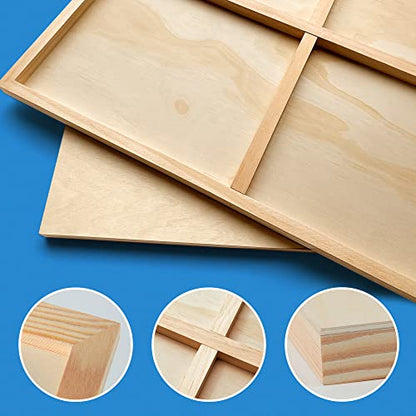 Falling in Art 2 Pack 20x24 Unfinished Birch Wood Panels Kit for Painting - size: 20*24 2-pack