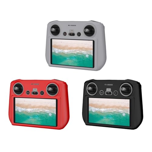 for DJI Mini 3 Pro/DJI RC with Screen Silicone Protective Case(Black) - color: Black