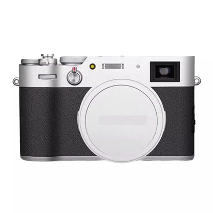 Camera Skin Wrap Anti-Scratch Sticker Coat Vinly Protective Film Body Protector Decals Cover for Fujifilm X100VI X100 VI(Silver+Leather Black) - color: Silver+Leather Black