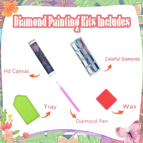 EWJRNSF 6 Pack 5D Mountain Landscape Diamond Painting Kits for Adults DIY - color: AA 6 Pack Landscape