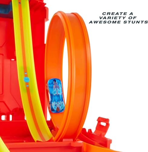 Hot Wheels Track Builder Unlimited Fuel Can Stunt Box Playset & Car