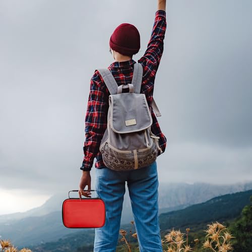 Relaxweex Hard Case with Foam, 7.8 X 6.3 X 3.5 Inch, Red - color: Red, size: 7.8 x 6.3 x 3.5 inch