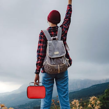 Relaxweex Hard Case with Foam, 7.8 X 6.3 X 3.5 Inch, Red - color: Red, size: 7.8 x 6.3 x 3.5 inch