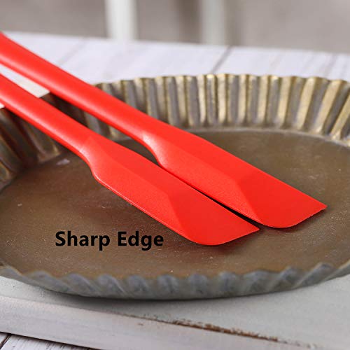 Small Spatulas Set with Sharp and thin Edge, 10 In, 4 Pack