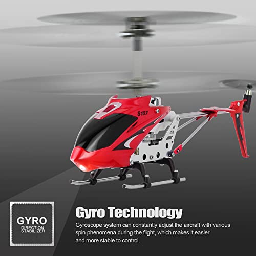 Cheerwing S107/S107G Phantom 3CH 3.5 Channel Mini RC Helicopter with Gyro Crimson - color: Crimson