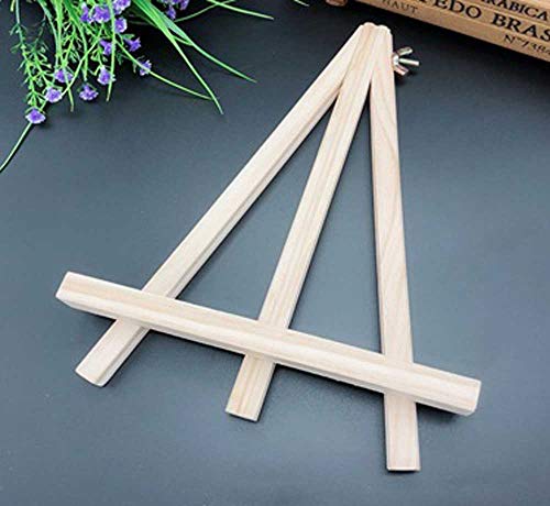 ANDES 9in Wood Tabletop Painting Easels 6 Pack, Arts & Crafts Display Stand - style: 6pack