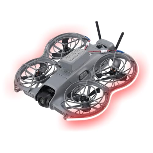 Waterproof Brightness-Adjustable Light Strip for DJI Neo2 Rechargeable LED Night Flight Lamp Belt Drones Accessories Enhanced Visibility with Vibrant Colors (red) - color: Red